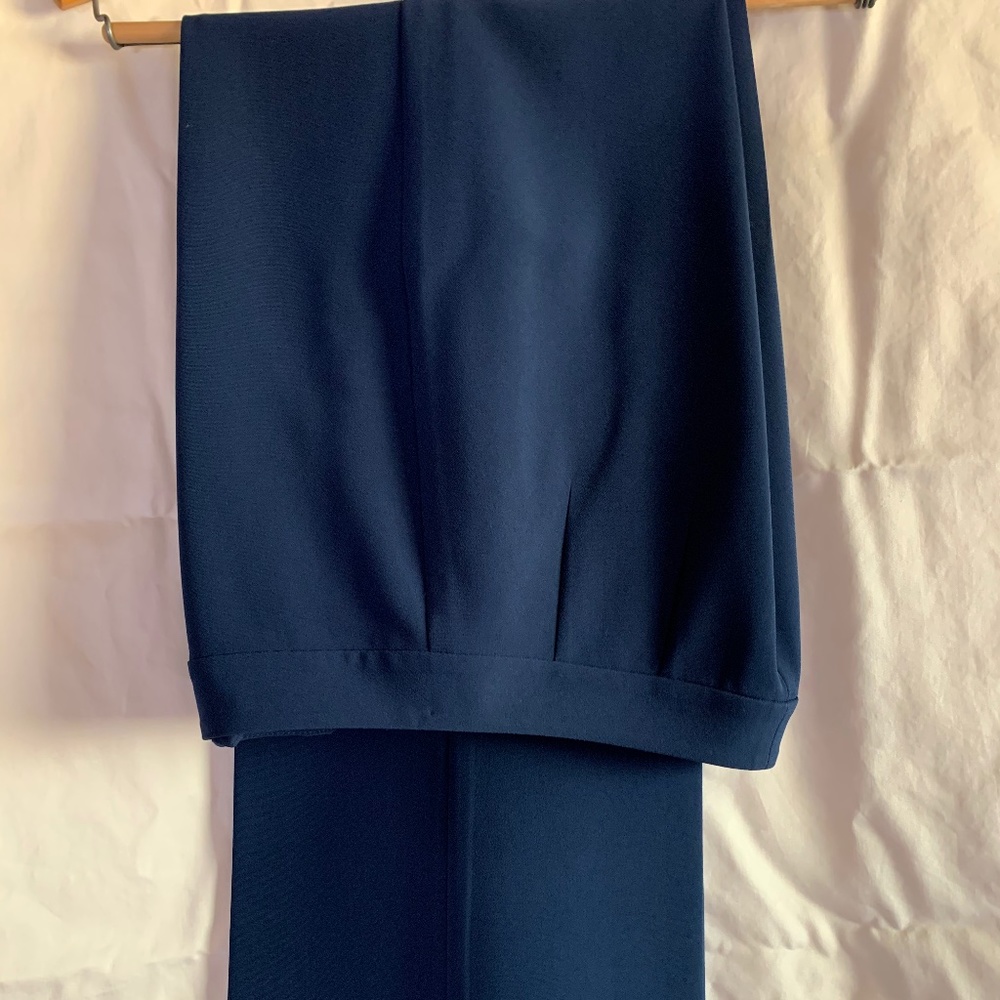 St John Navy Blue Diana Pant